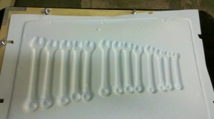 Vacuform wrench tray