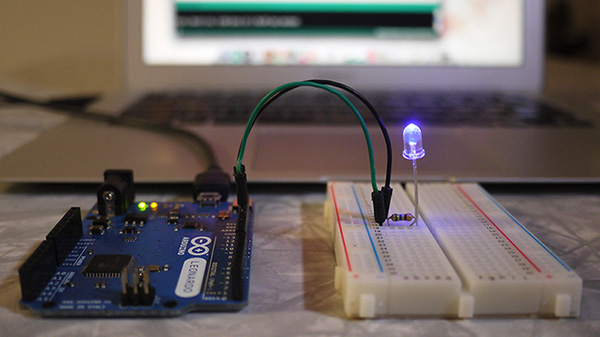 Blinking an LED with an Arduino
